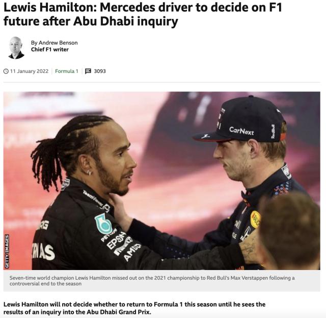 B体育官方首页-英媒：阿布扎比风波案调查结果将决定汉密尔顿去留